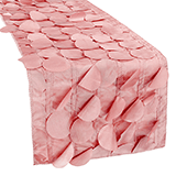 Large Petal Gatsby Circle - Table Runner - 13" x 108 - Dusty Rose/Mauve