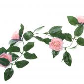 Decostar™ Artificial Rose Garland 78" Blush