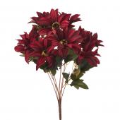 Artificial African Daisies Sunflower 18" - Burgundy