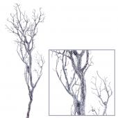 Decostar™ Manzanita Glitter Tree Branch 47"- Silver - 12 Pieces