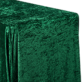 Premade Velvet Tablecloth - 90" x 132" Rectangular - Emerald Green