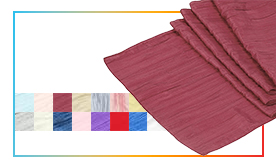 Accordion Crushed Taffeta Table Runner