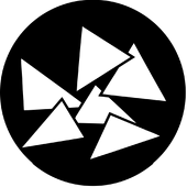 Triangles - Stock Gobo for Gobo Light Projectors - Choose your size!